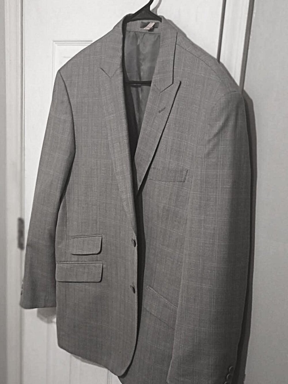 Zandello Men Light Gray Blazer Only  42R